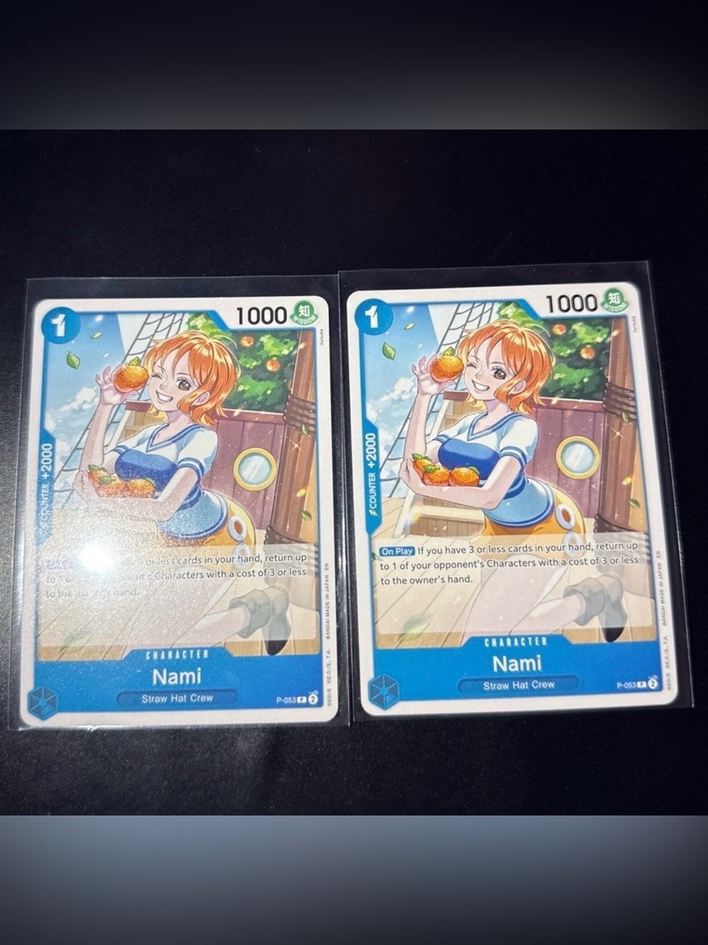 Nami One piece Alternate art p-053 Set Trading Cards full art nonholo Nearmint